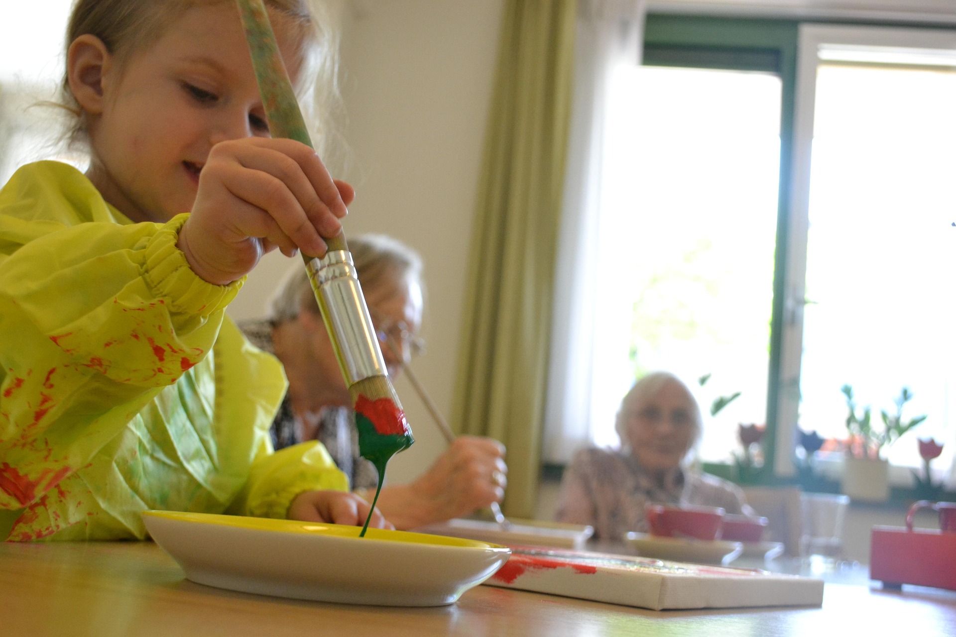 KinderWerkstatt: Malen, Drucken, Färben