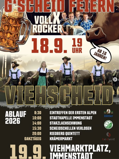 Viehscheid Warm-Up Party „g’Scheid feiern“