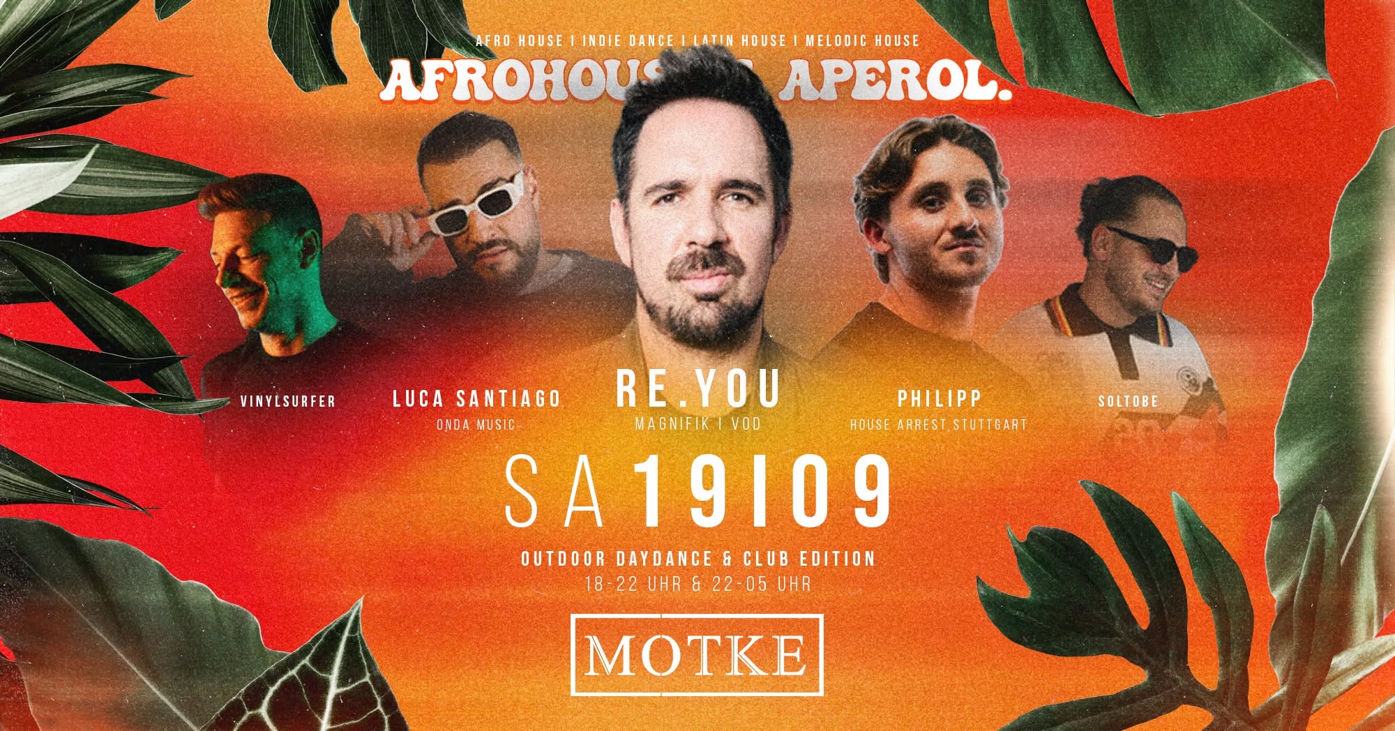 Afrohouse & Aperol 🌿🍊 Outdoor Daydance & Club Edition