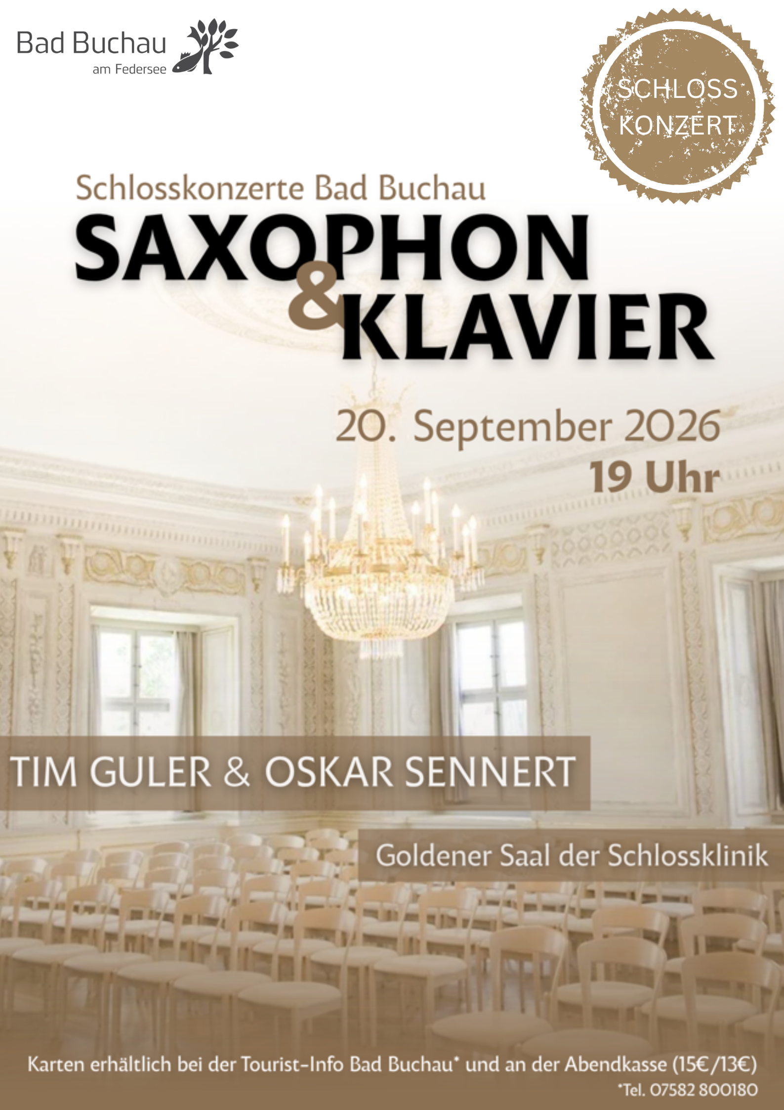 Schlosskonzert „Saxophon & Klavier“