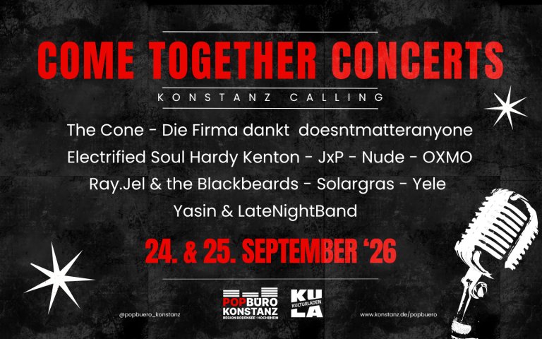Come Together Concerts 2026 – Konstanz Calling!