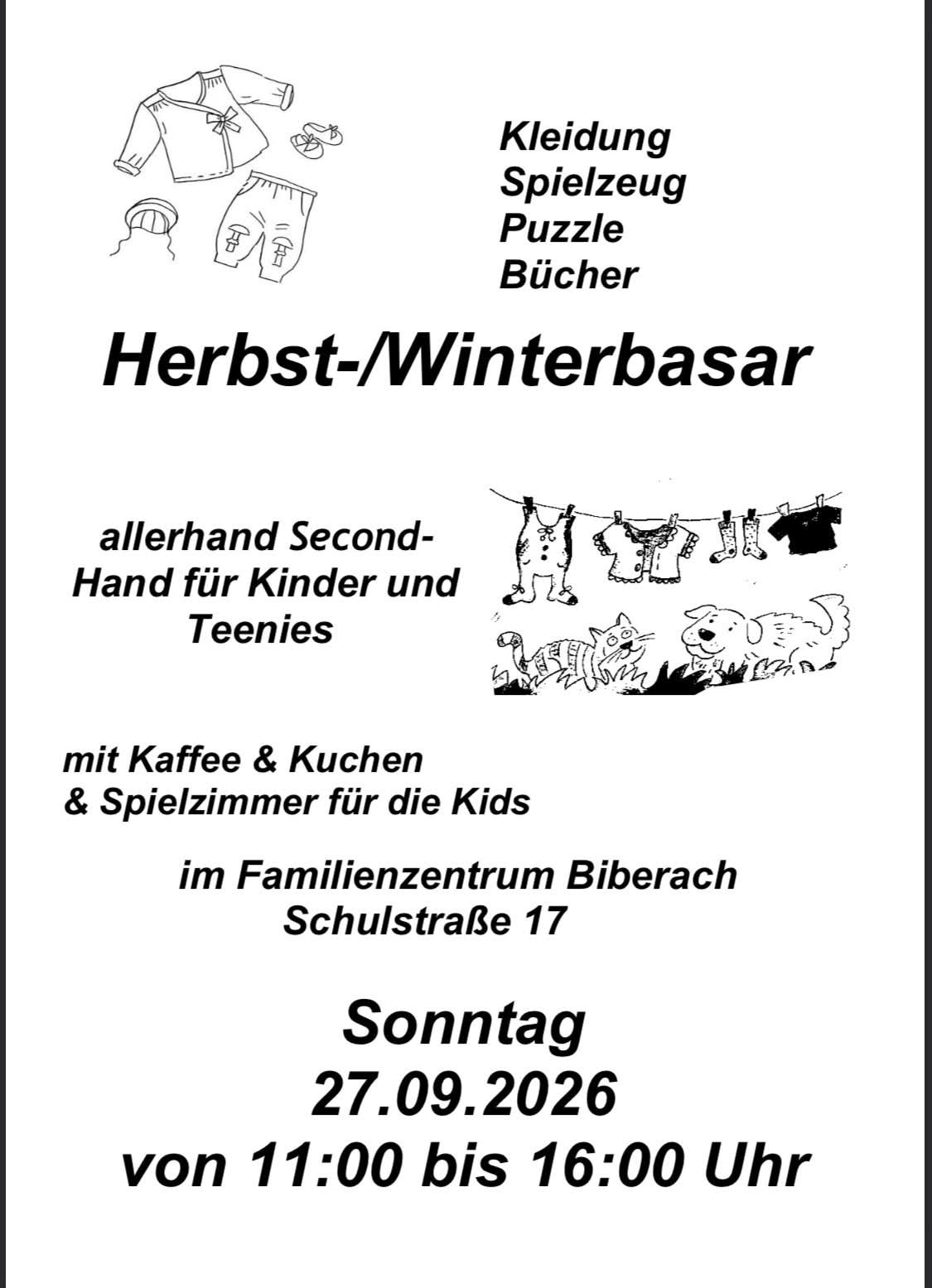 Herbst-/Winterbasar