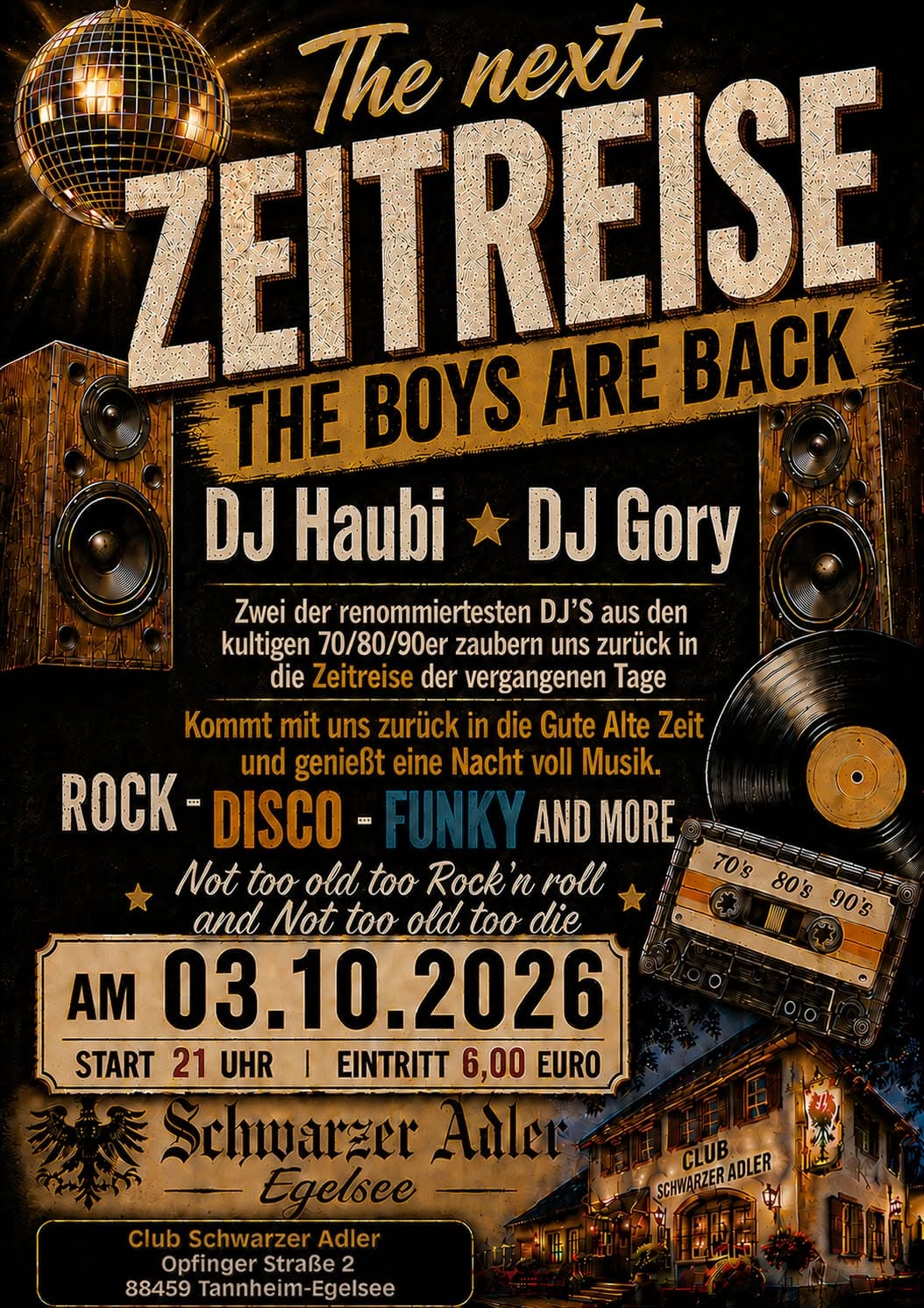 Zeitreise – 70 / 80 / 90er Party