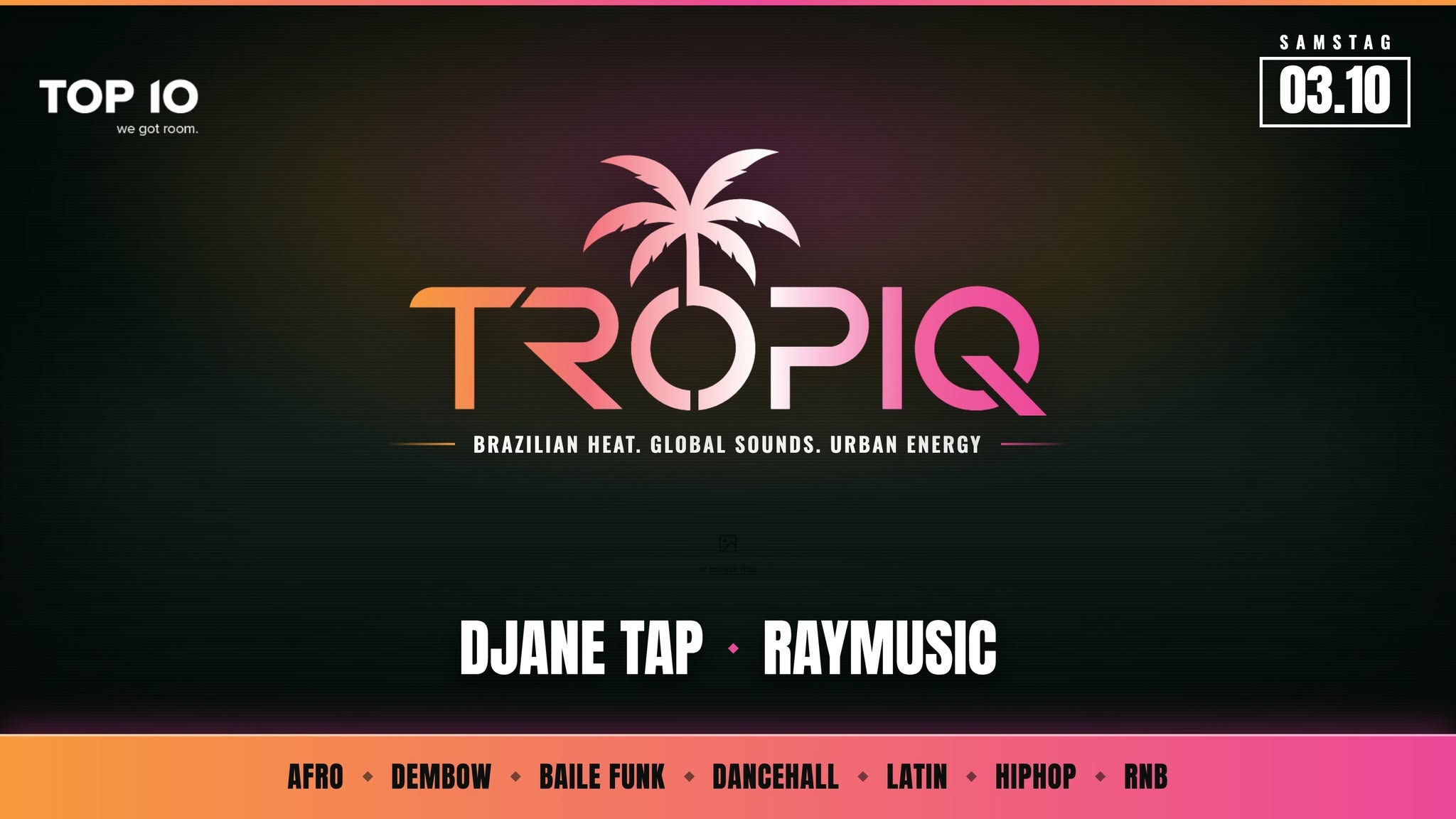 DJANE TAP & DJ RAYMUSIC PRES. TROPIQ