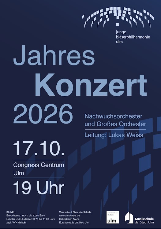 Jahreskonzert der Junge Bläserphilharmonie 2026
