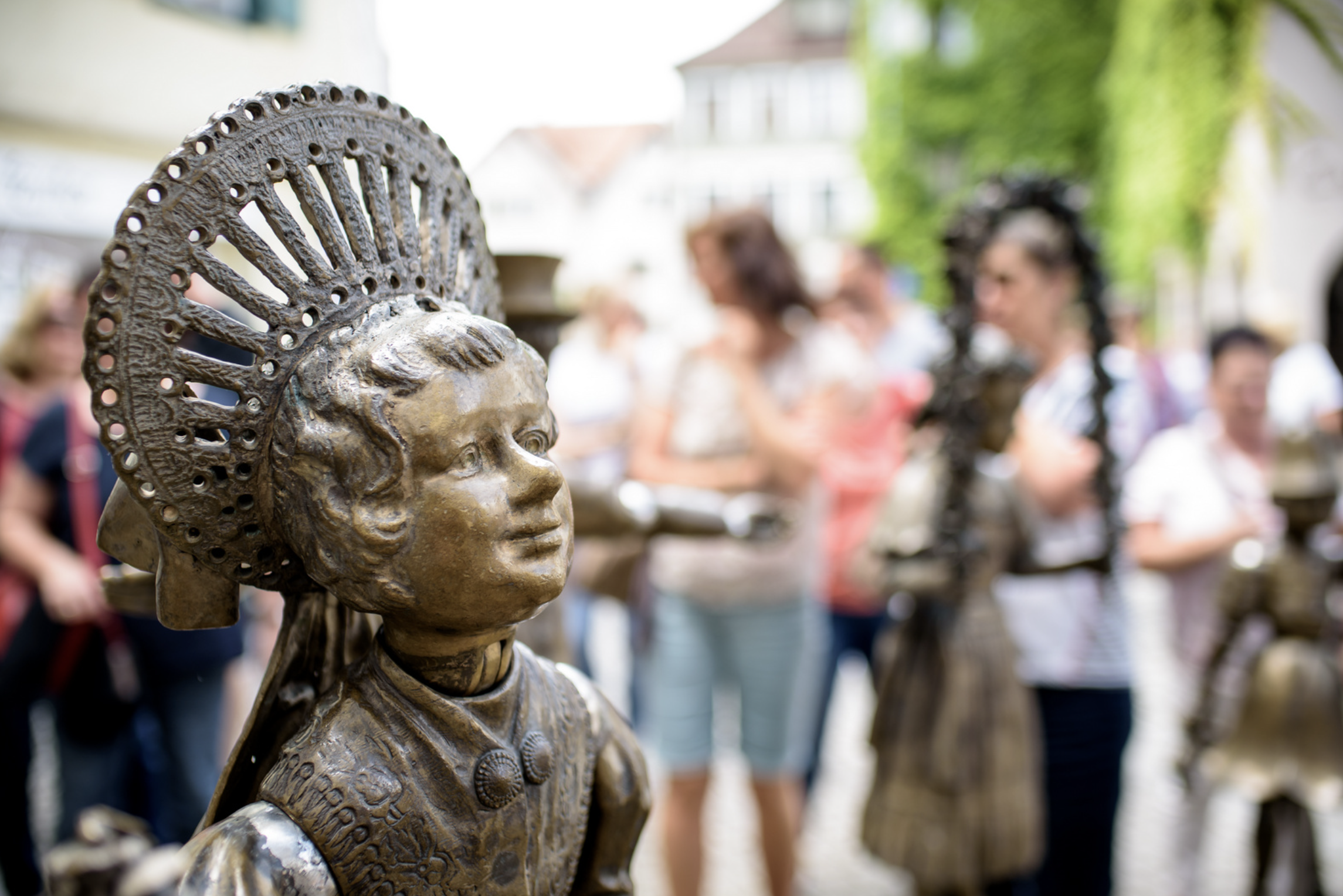 Kunst in der Altstadt: Skulpturen und Brunnen