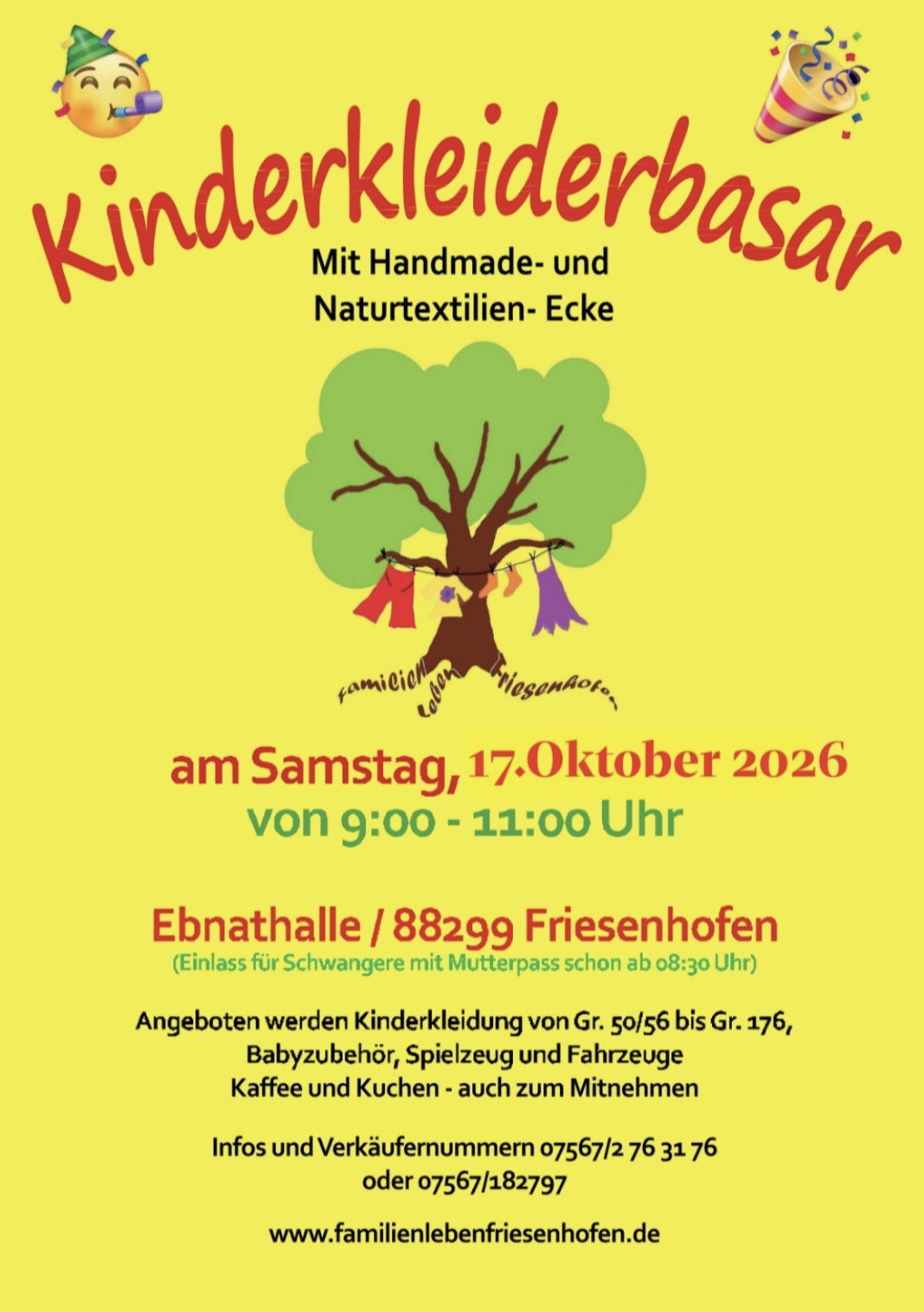 Kinder-und Jugendkleiderbasar Friesenhofen