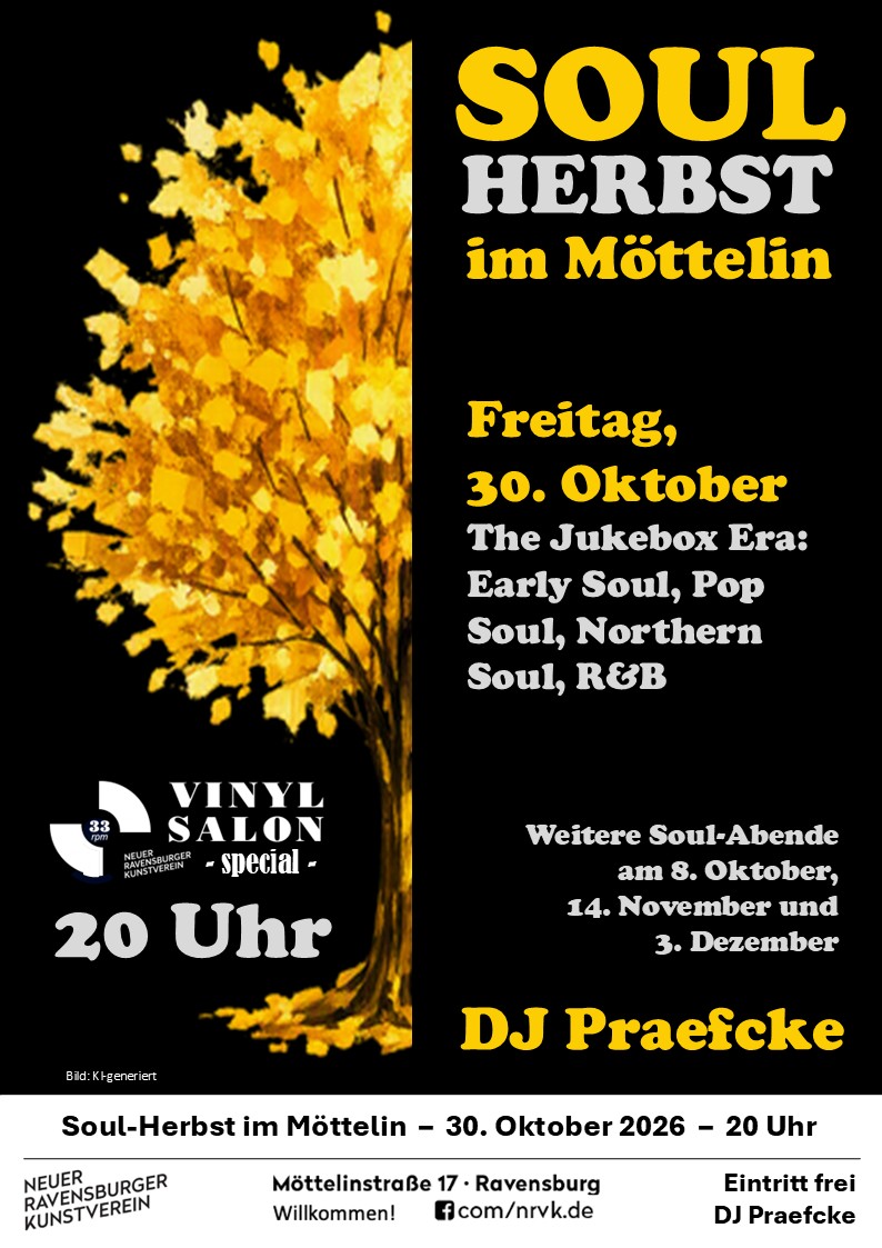 Soul-Herbst im Möttelin: 2. Abend – The Jukebox Era – Early Soul, Pop Soul, Northern Soul, R&B