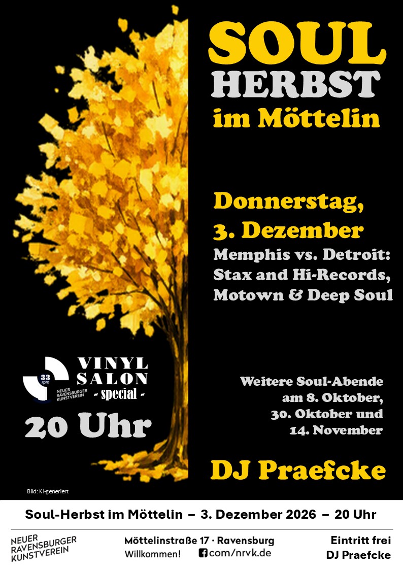 Soul-Herbst im Möttelin: 4. Abend – Memphis vs. Detroit: Stax and Hi-Records, Motown & Deep Soul