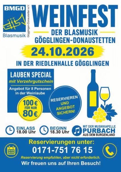 Weinfest Blasmusik Gögglingen-Donaustetten e.V.