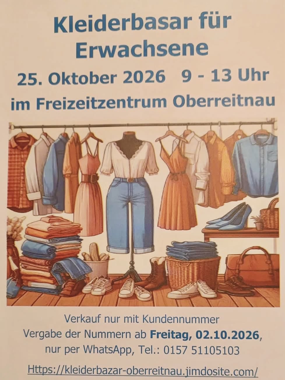 Kleiderbasar für Erwachsene