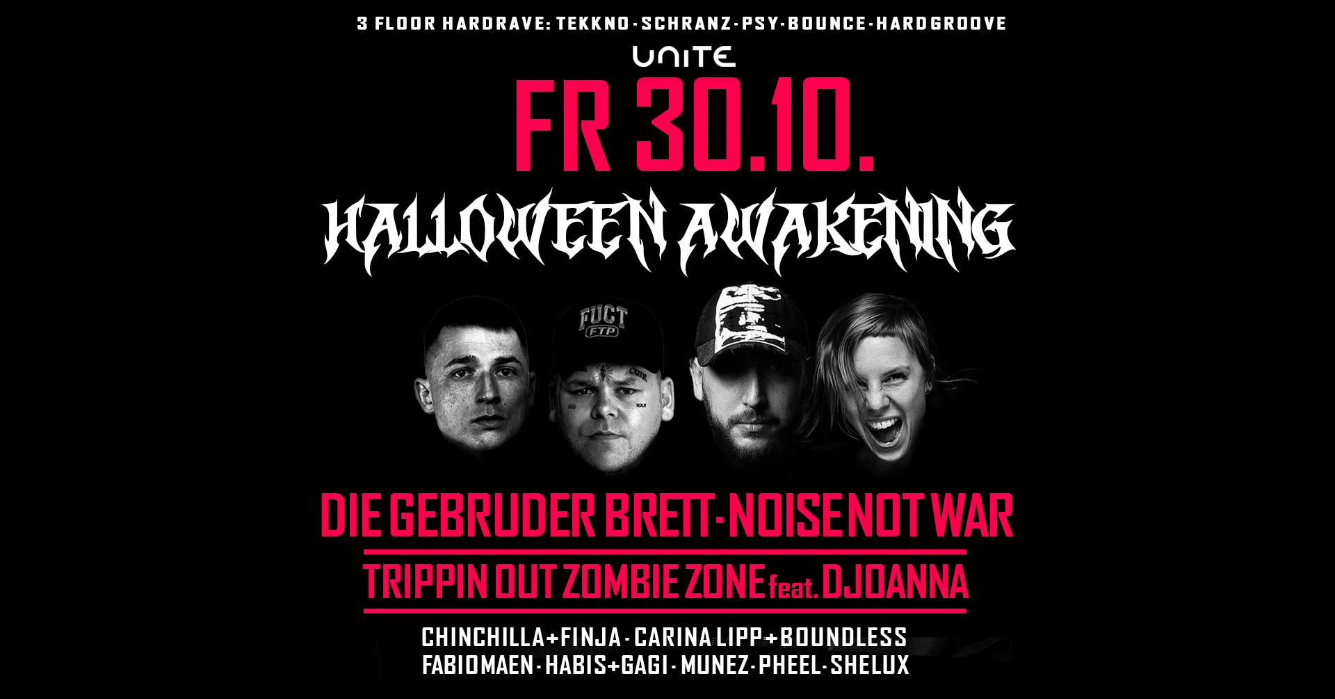 HALLOWEEN AWAKENING feat. DIE GEBRÜDER BRETT · NOISE NOT WAR · DJOANNA