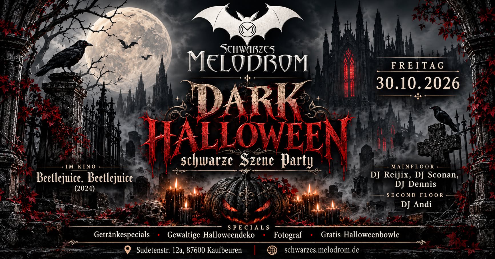 DARK HALLOWEEN – schwarze Szene Party @Melodrom