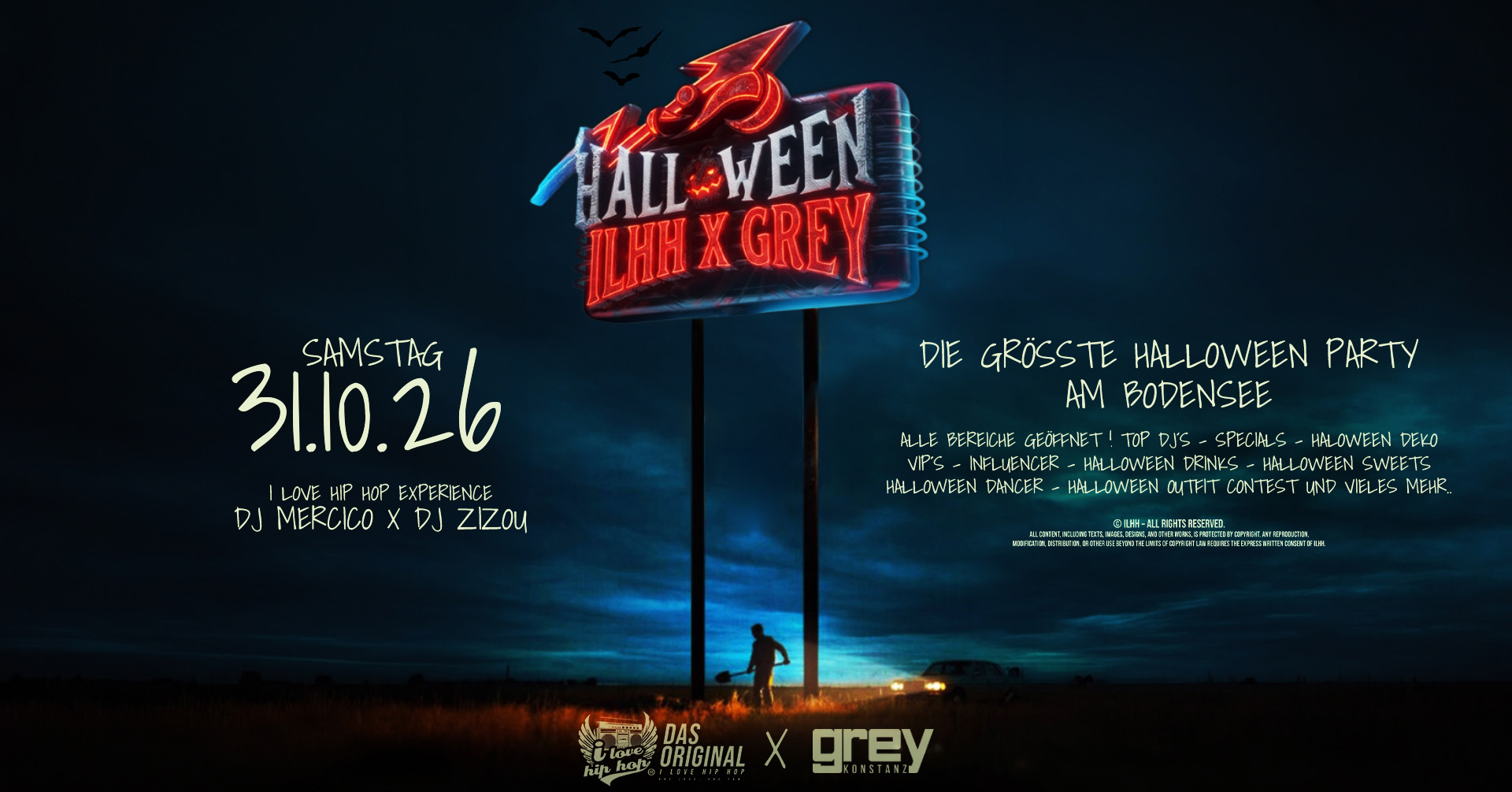 I LOVE HIP HOP – HALLOWEEN NIGHT ON 4 FLOORS