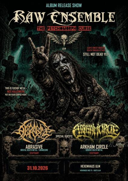 Live im Hexenhaus e.V.: RAW ENSEMBLE + ABRASIVE + ARKHAM CIRCLE