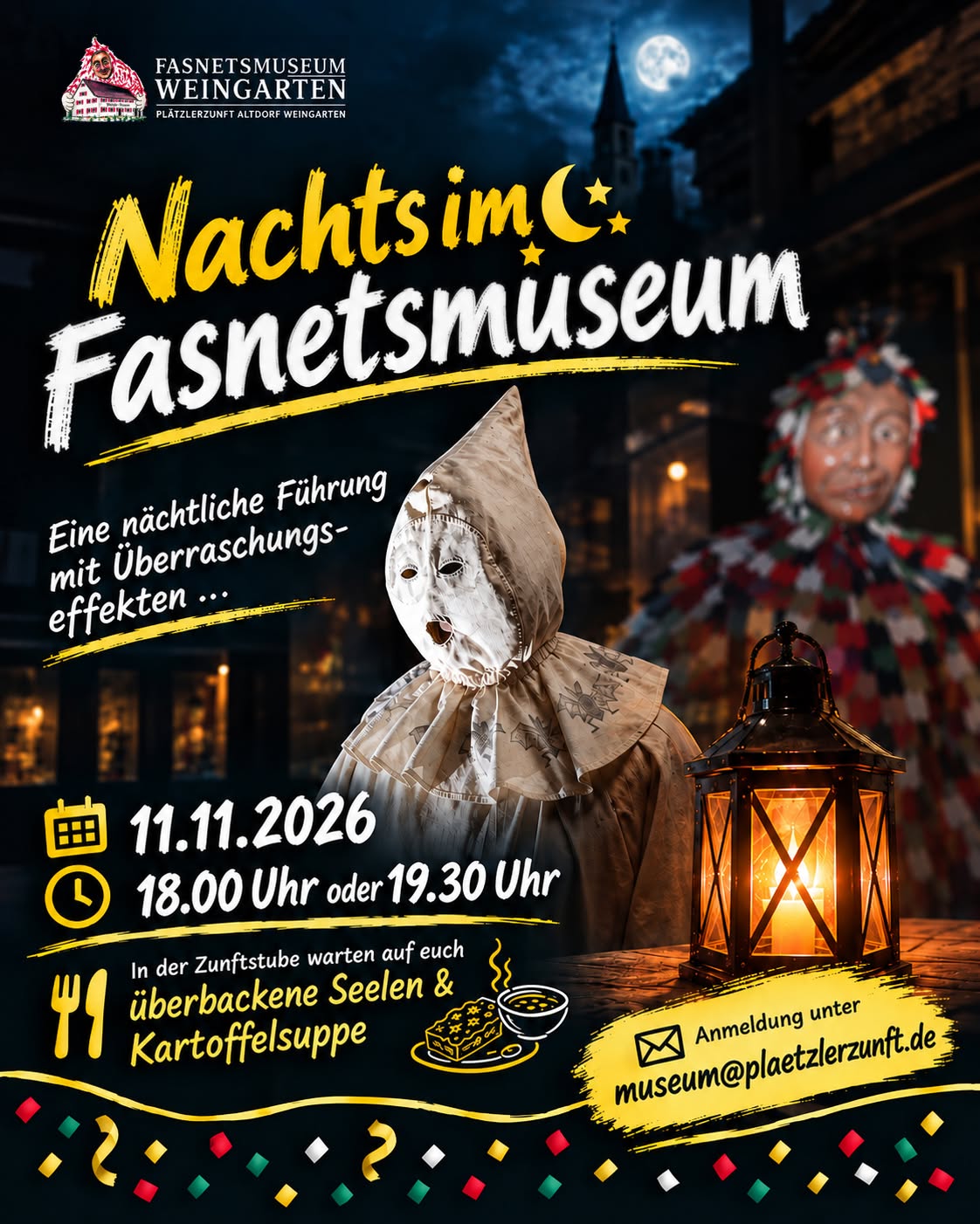Nachts im Fasnetsmuseum