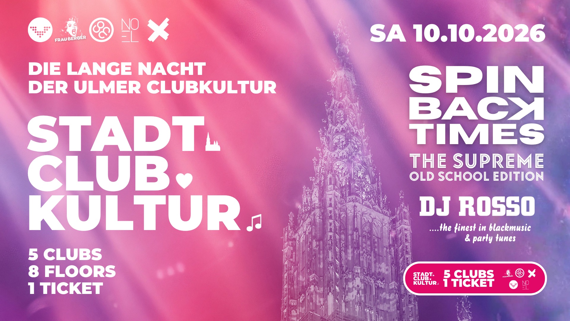 STADT.CLUB.KULTUR. x SPIN.BACK.TIMES Old School