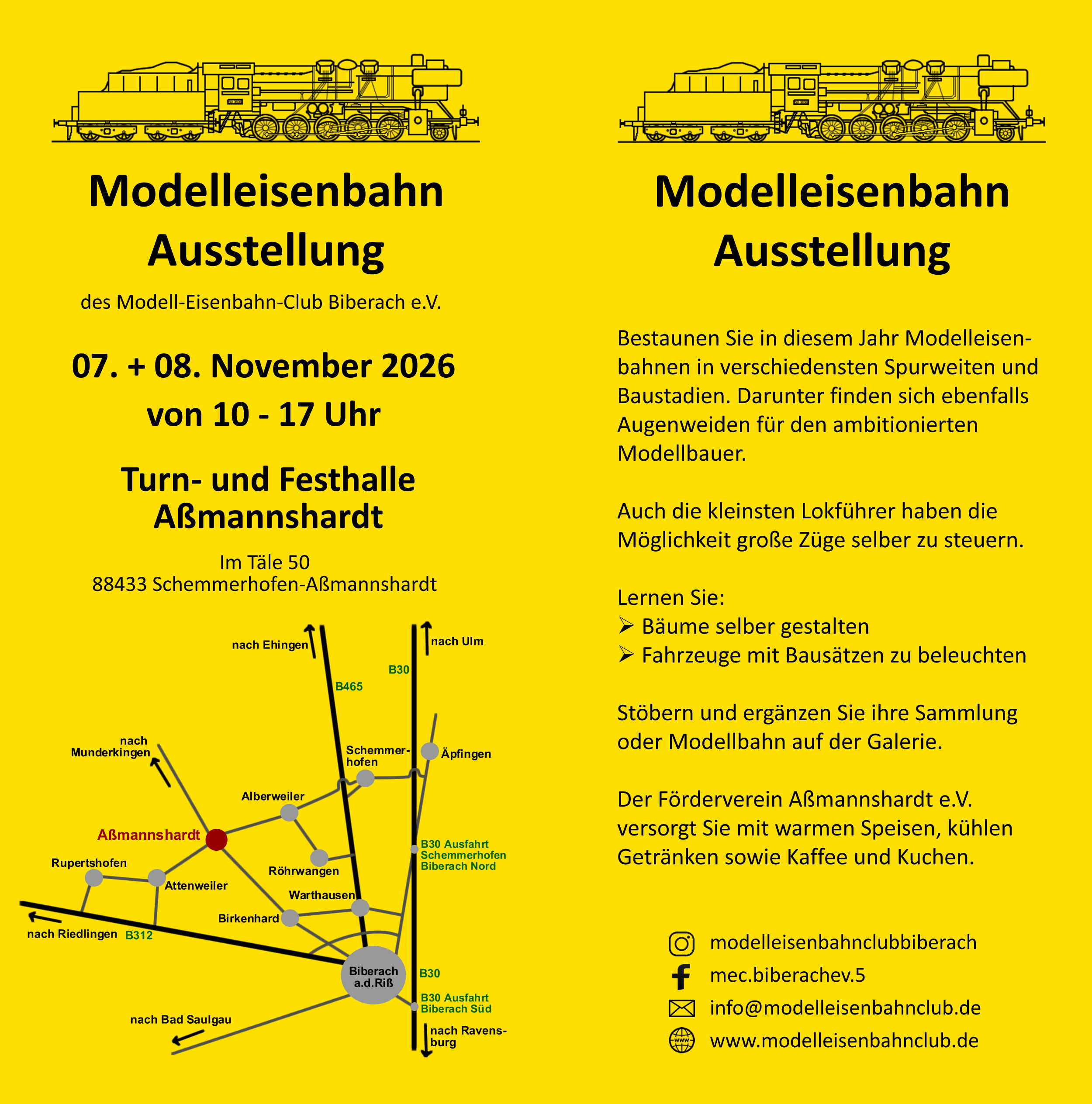 Modell Eisenbahn Ausstellung des Modell-Eisenbahn-Club Biberach e.V